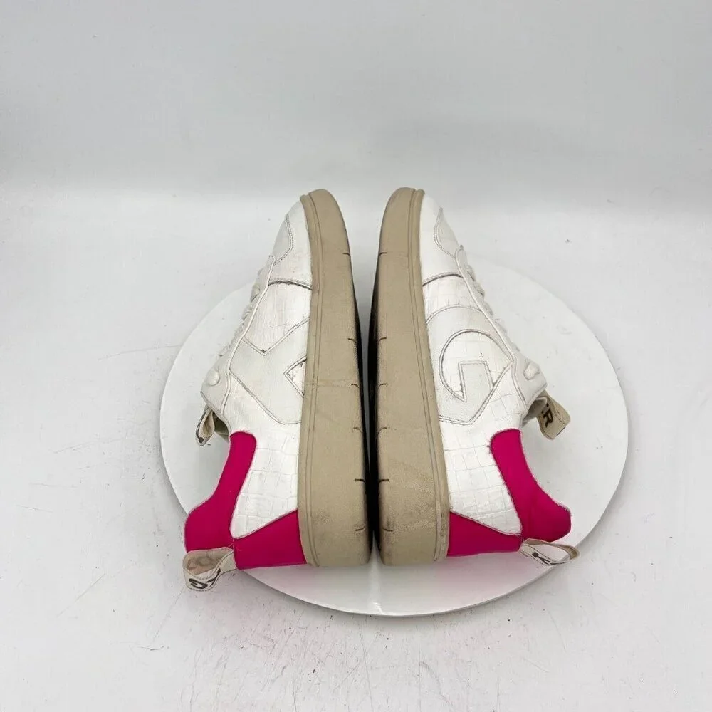 Kurt Geiger Women Size EU 40 US 9 White Red Leather G Logo Casual Shoes